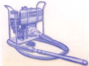 Needle type concrete vibrator