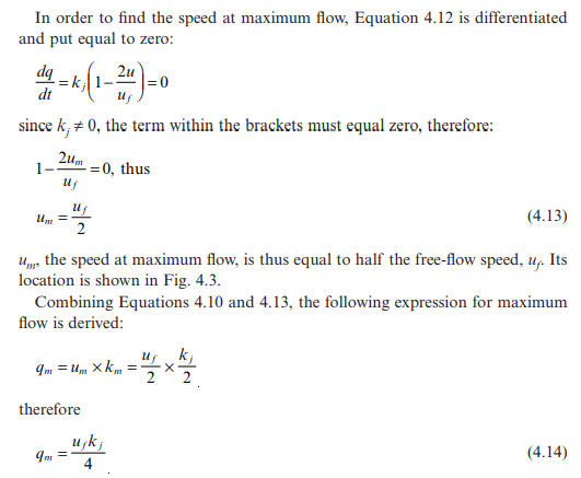 Speed-density relationship – Civil Engineering