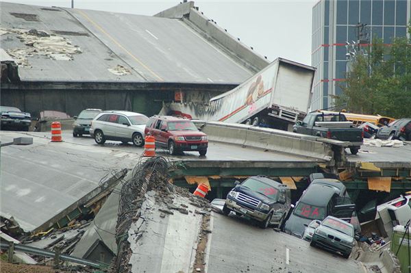 Aftermath of the I-35W Collapse