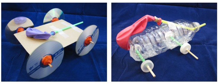 fun phone science experiments balloon cars